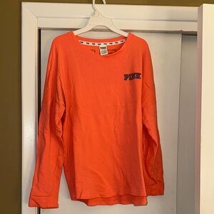 PINK Orange Long Sleeve Shirt
